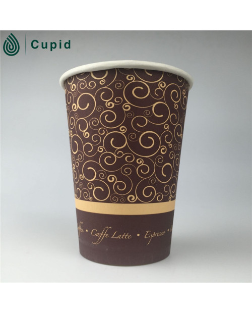 Cold drink paper cup made of double side pe coated paper.